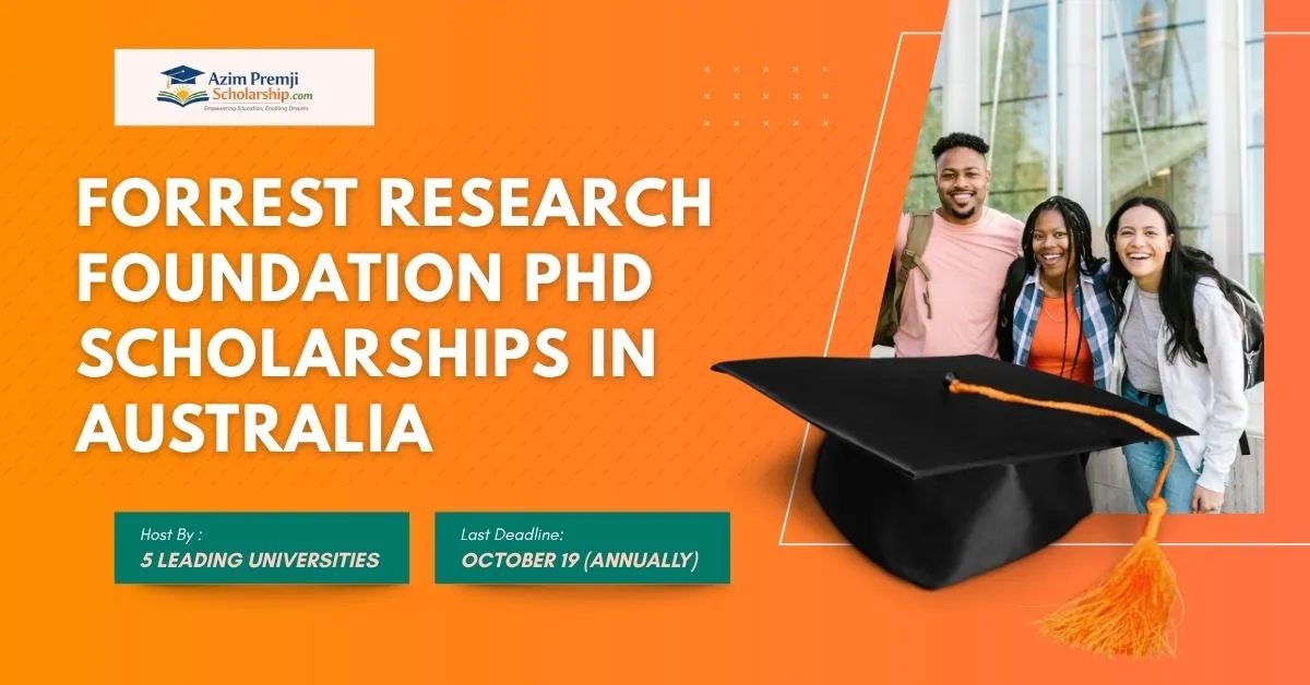 Forrest Research Foundation PhD Scholarships in Australia 2026 (Fully Funded)
