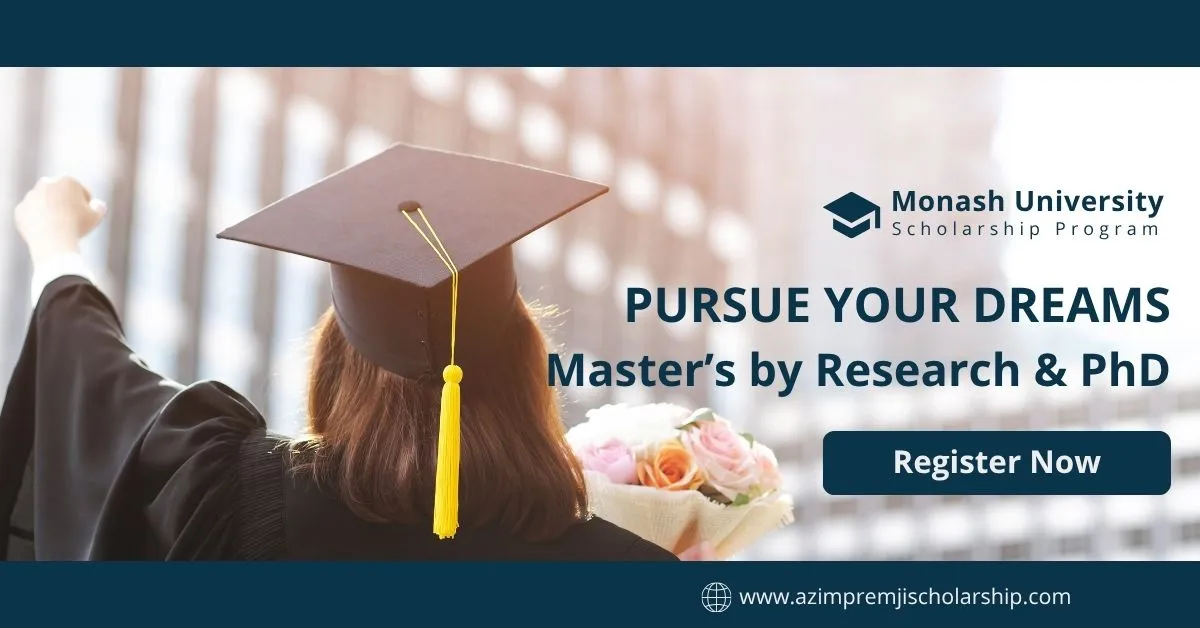 Monash University Research Scholarships 2026 in Australia (Fully Funded)