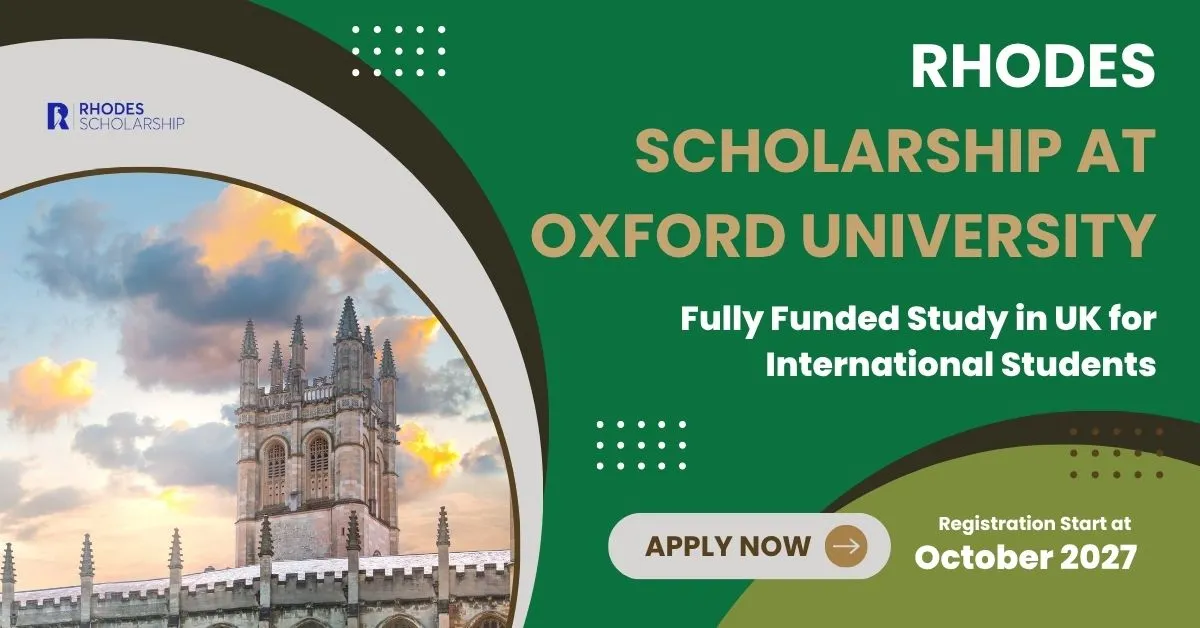 Rhodes Scholarship 2027 at Oxford University