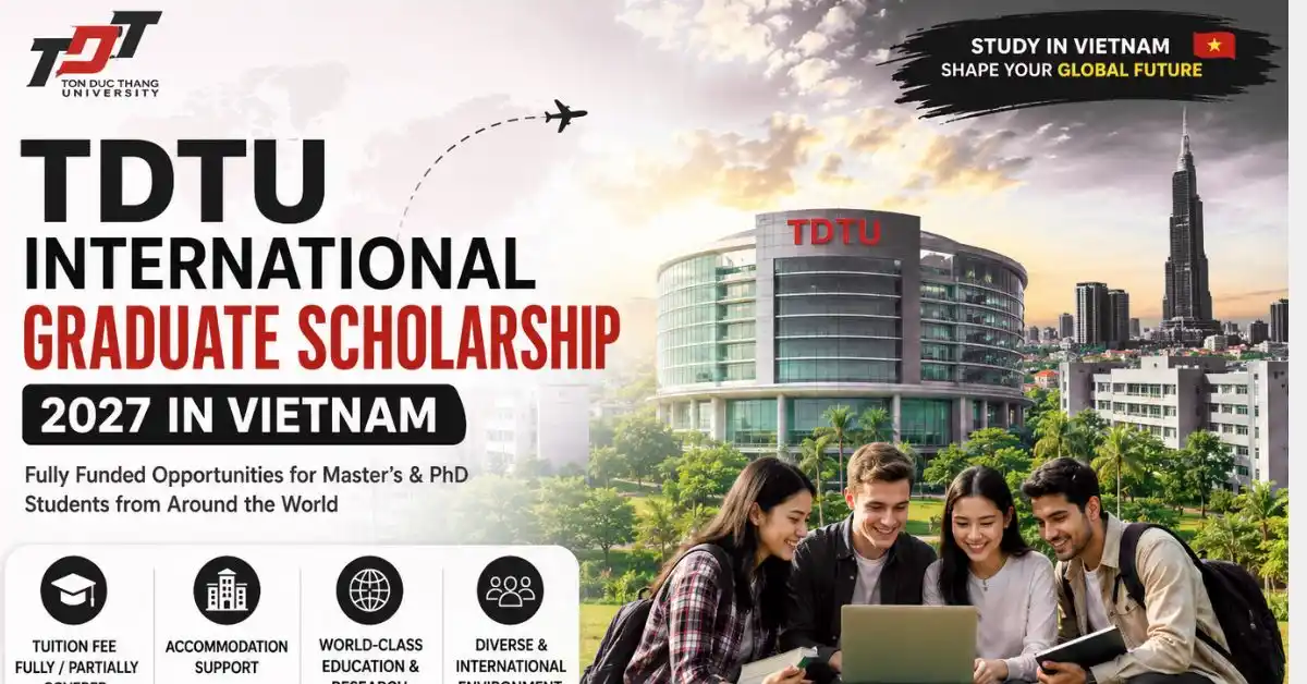 TDTU International Graduate Scholarship 2027 in Vietnam